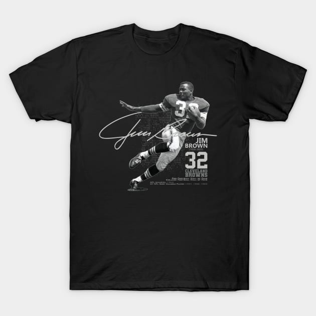 Jim Brown CLE T-Shirt by Nagorniak